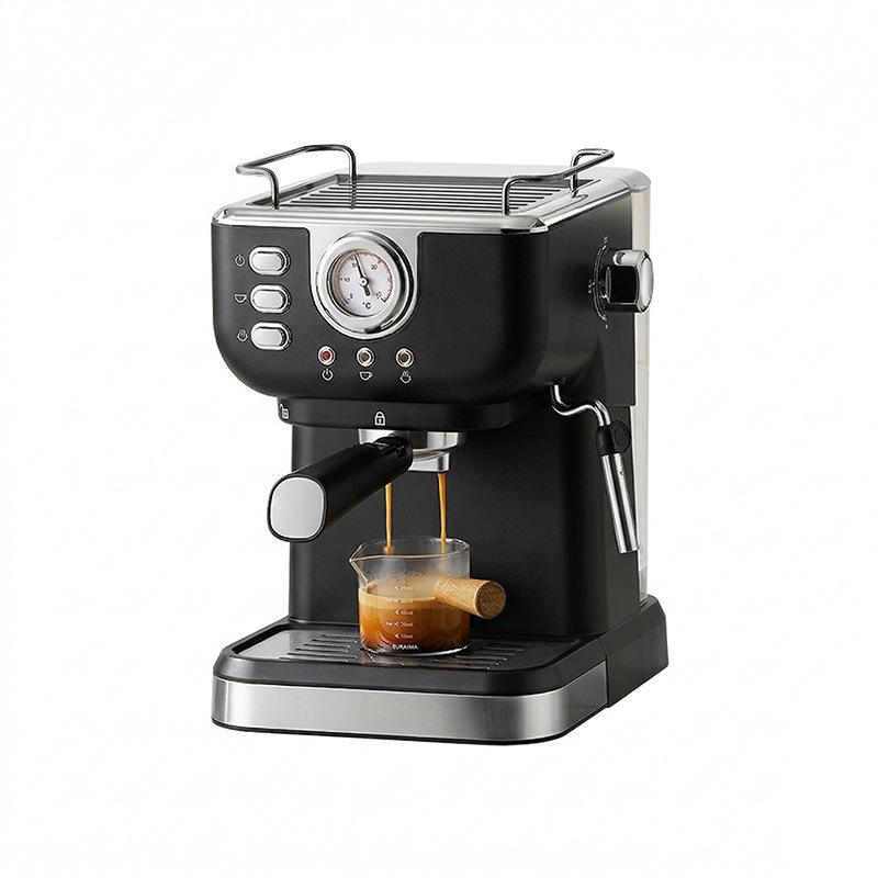 Italienische halbautomatische Espressomaschine mit Milchaufschäumer