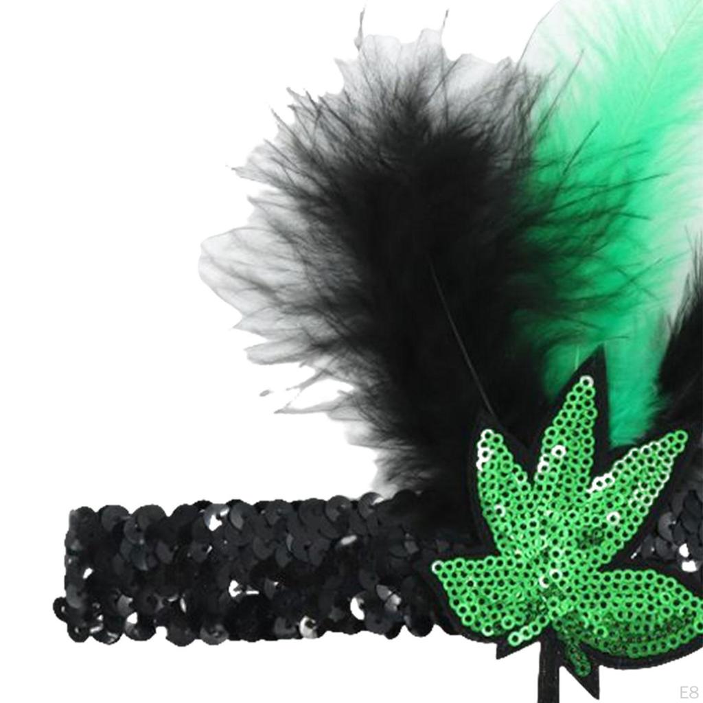 Mardi Gras Sequin Headband Elastic Adjustable for Party Carnival Supplies