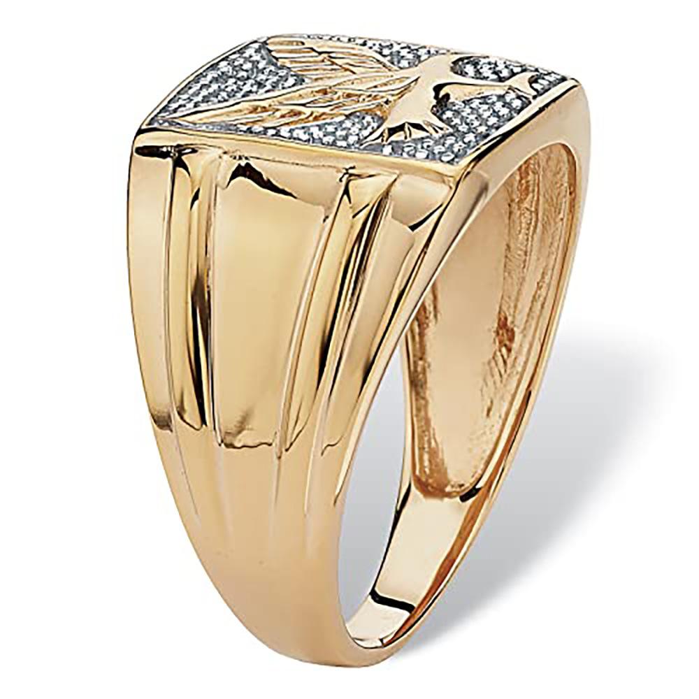 Nieuwe Luxe en High-end Dubbele Europese en Amerikaanse Heren Retro Adelaar Ring Mode Ring Product