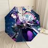 1PC Butterfly Wings Automatic Open/Close Umbrella with Windproof, 8-Rib Sturdy Canopy, Durable Ribs, Fashionable Design, Outdoor Accessory, Fun Prin,