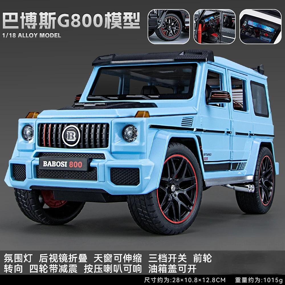 1:18 Mercedes Benz G800 Simulation Diecast Metal Alloy Model car Sound Light Collection Kids Toy Gifts