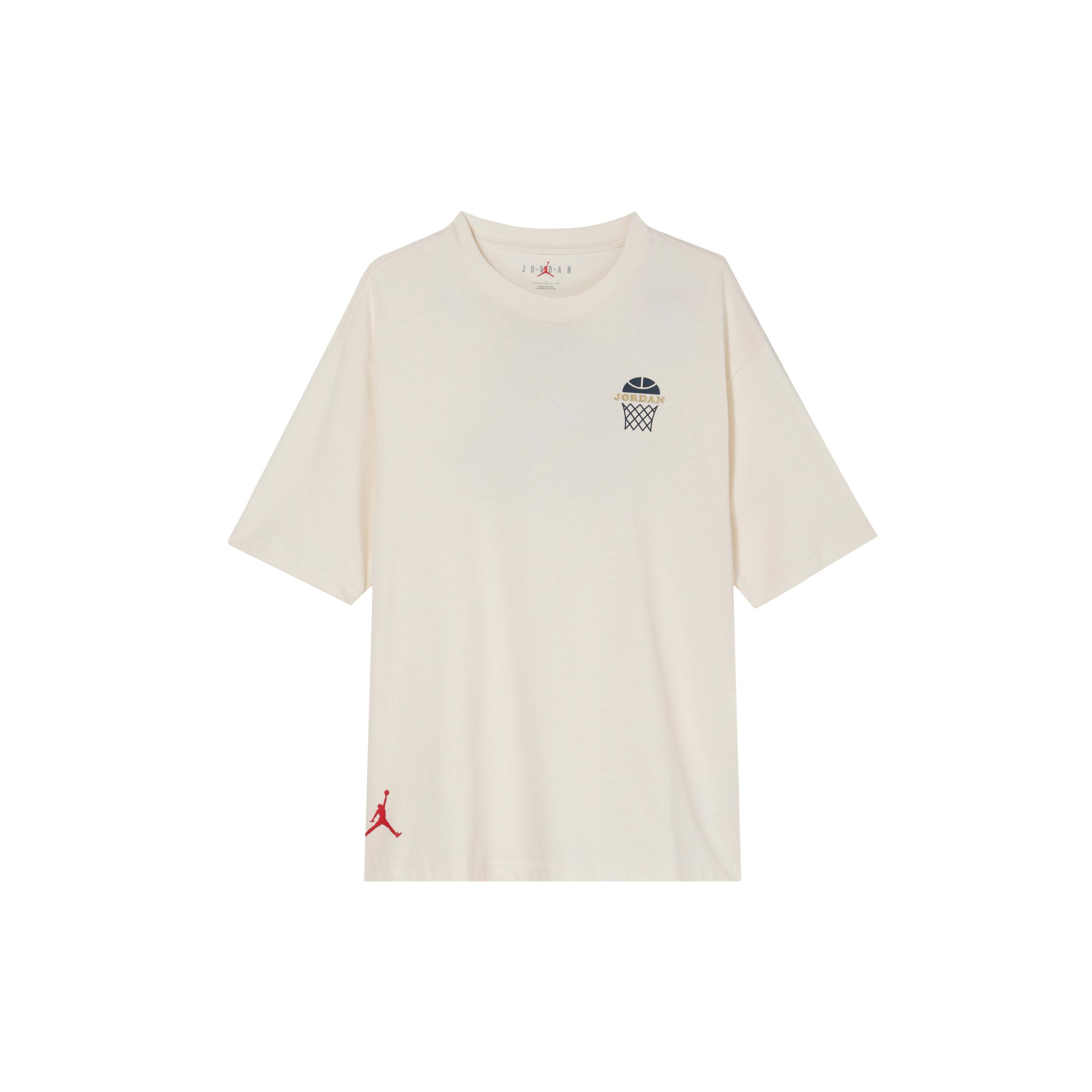 

New Jordan T-Shirt Men s Light Ivory White HM4901-110 2XL