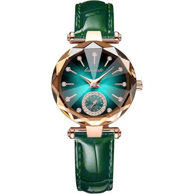 Women's Analog Quartz Watch Leather Strap Slim Waterproof Casual Fashion Timepiece