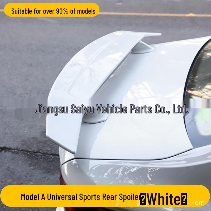 Universal No-Drill Sedan Rear Spoiler & Wind Deflector