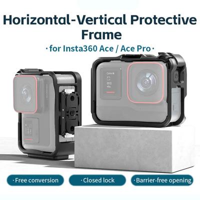 Insta360 Ace Pro ABS Çerçeve Yatay ve Dikey Çekim Koruma Çerçevesi Insta 360 Ace Aksiyon Kamerası İçin
