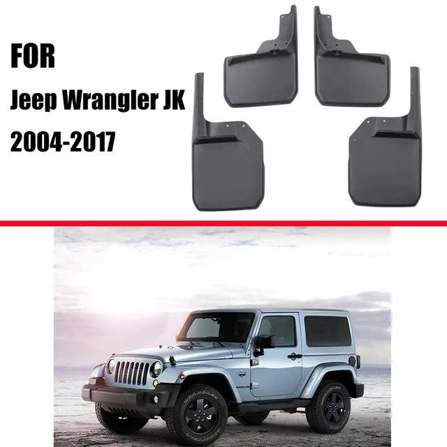 Sprutlapper For Jeep Wrangler Sahara JK 2004-2017 Mudguards Skjerm Sprutlapp Skjermer biltilbehør Foran Bak 4 STK