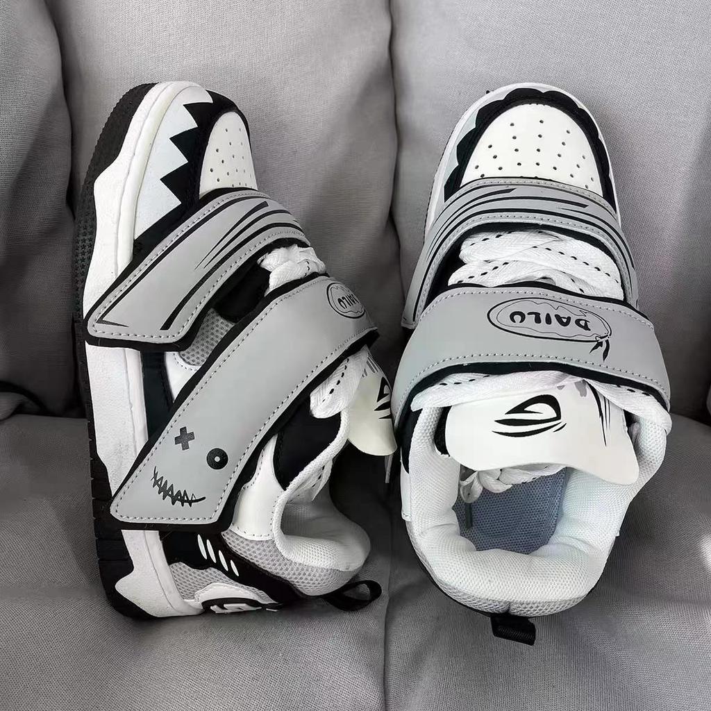Nieuwe Ghost Face Brood Schoenen Casual Honderd Dames Dikke Zool Sport Studentenschoenen
