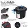 Inflatable Pump Electric Air Mattress Camping Pump Portable Quick Filling For Car Home Use