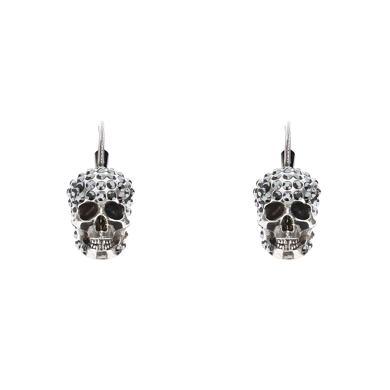 Alexander McQueen Minimalist Skull Earrings Unisex earrings Silver 582699J160Y1177 Silver,F