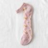 1Pcs Women Fashion Summer Glass Stockings Women Thin Stockings Small Floral Card Silk Socks Transparent Color Cotton Socks
