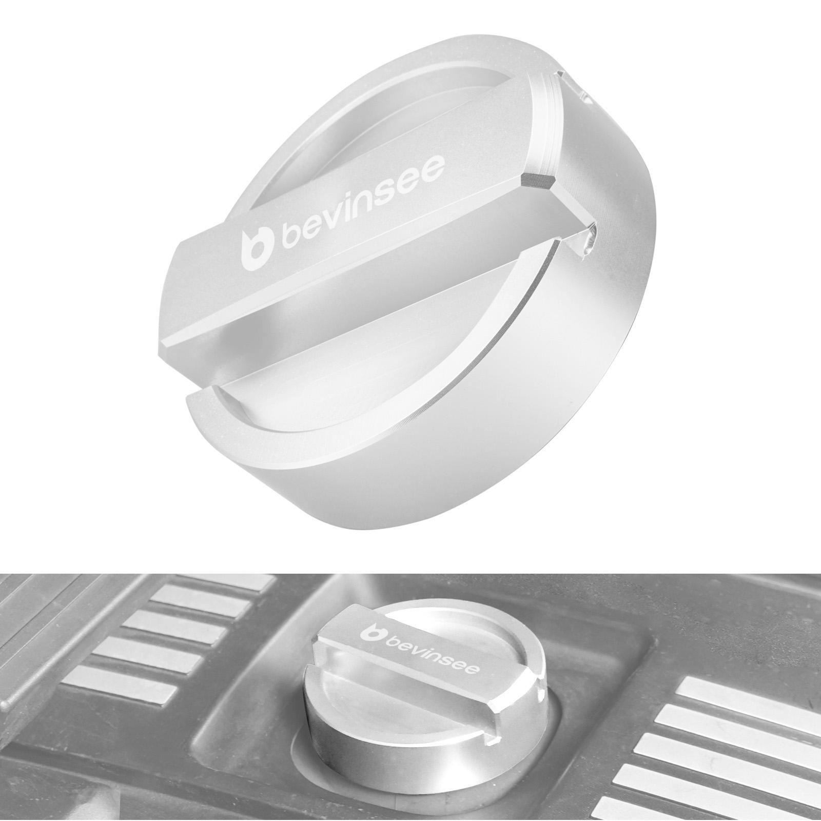 

BEVINSEE Engine Oil Filler Neck Sealing Cap for BMW E60 E30 E90 E46 F20 F30 F22 X5 E70 E53 X1 X3 Z3 E39 E91 E92 E93 E87 E82 F36 срібний