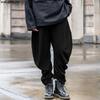 Men Elastic Waist Casual Baggy Drop-crotch Pants Long Harem Trousers
