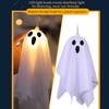10Pcs Spooky Ghosts String Lights W/ 8 Light Modes Glowing Spooky Ghost LED Light String Ghost LED Lights Halloween Decoration