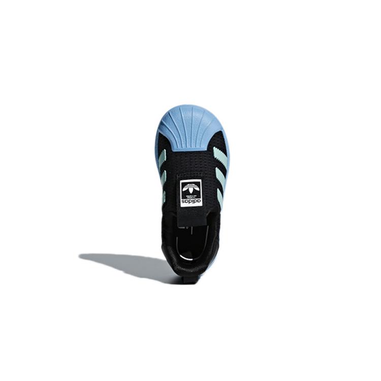 Adidas Originals SUPERSTAR 360 Low top Toddler Shoes Black Blue Infant And Toddler AQ0205