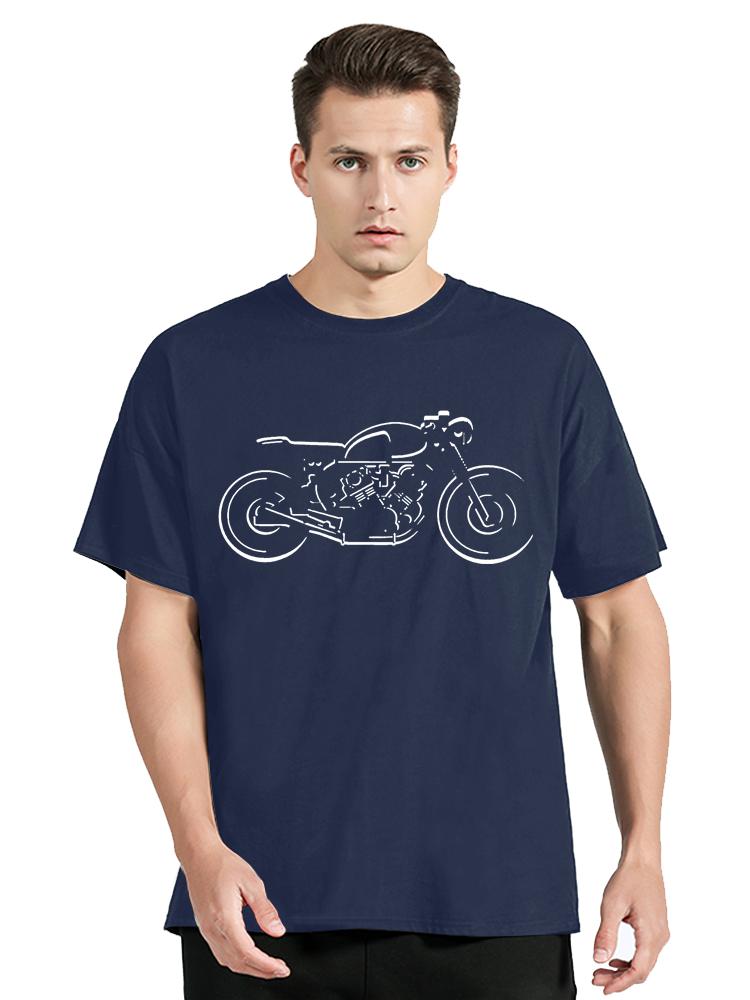 Cool Design Motorcycle Tshirt Men Women Short Sleeve Cotton TShirt Graphic Oversized T Shirt Clothing Tops S