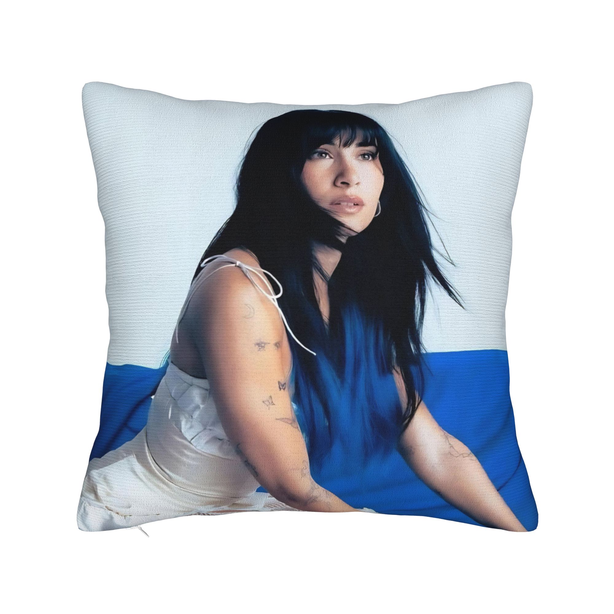 Singer Aitana Cuarto Azul  Pillowcase Accessories Printed Cushion Cover Decoration  Pillow Case Cover Home Multi Size 12x12Inch