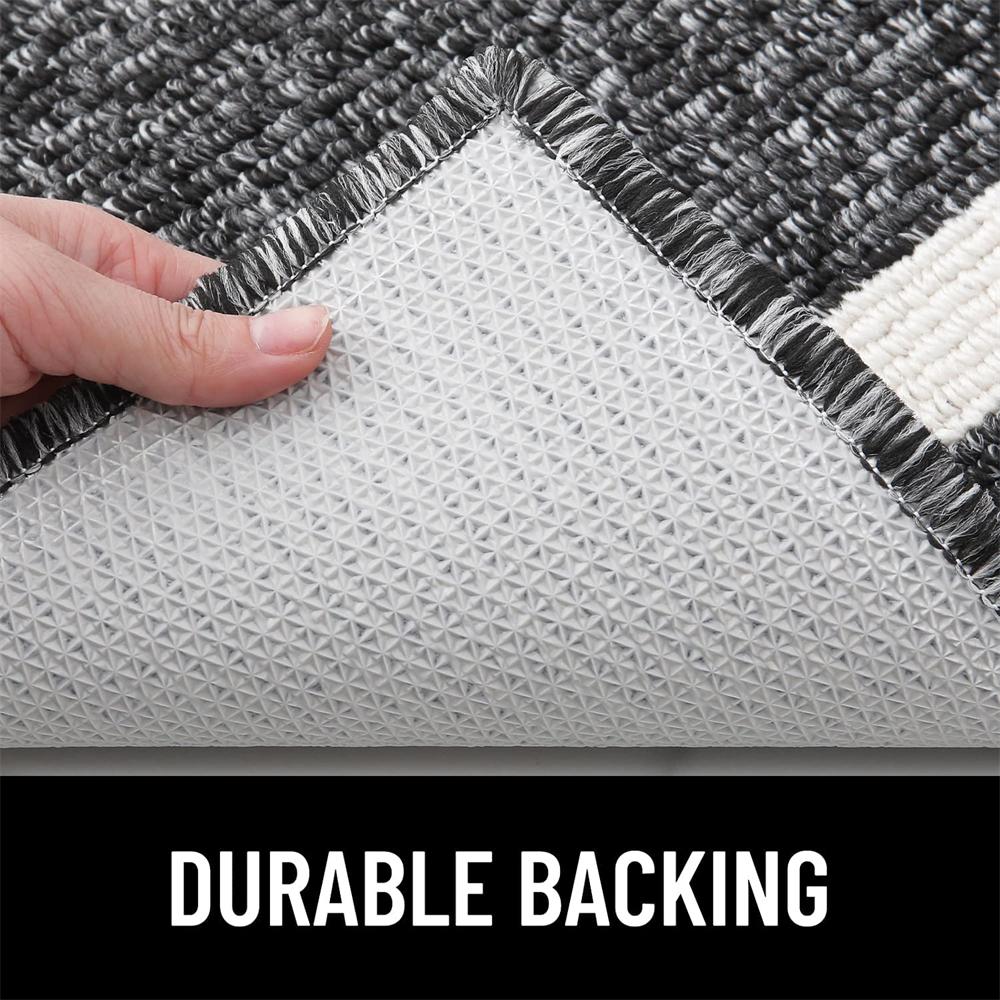 Olanly Indoor Outdoor Door Mats 50x80cm Door Mats Dirt Trapper Soft Doormats Super Absorbent Entrance Rug Non-slip Floor Mat