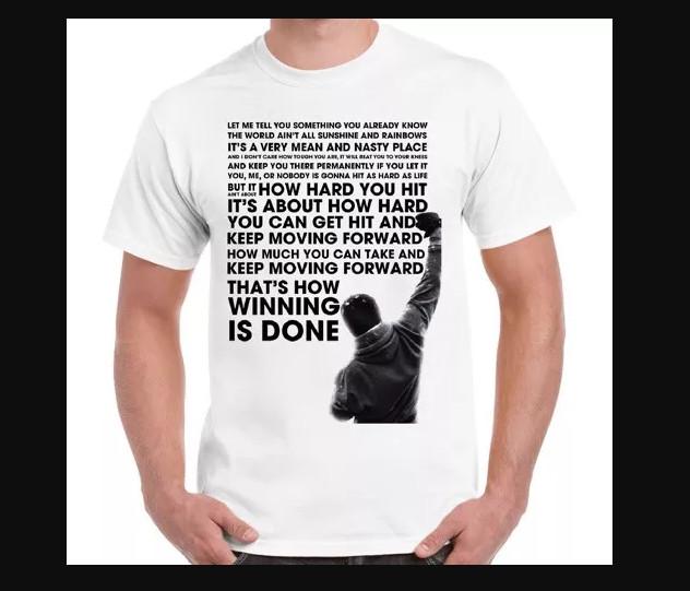 Rocky Balboa Quotes Vintage Retro T-shirt size S-5XL XXXL