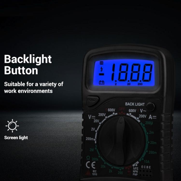 ANENG XL830L Multi-Function Digital Display High-Precision Digital Multimeter, Specification: Standard+10A Extra Tip Pen