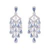 New FashionFashion Jewelry New Zircon Inlaid Banquet Dress With Earrings Women 'S Luxury High -End Water Drop Tassel Earrings