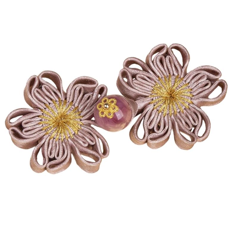 Traditional Cheongsam Knot Button Flower Shape Fabric Chinese Closures Buttons Sewing Fasteners for Clothing Decoration
