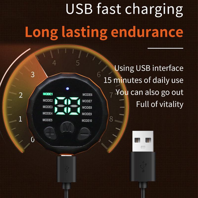 Bauchmuskeltrainer, EMS-Muskelstimulator, Bauchmuskeltrainer, Muskeltoner, USB-Aufladung, Körperformung, Abnehmen, Abnehmen für Arm und Rücken