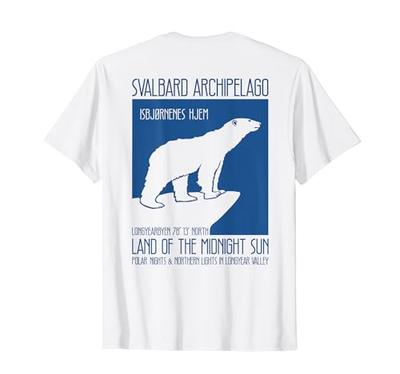 Svalbard Norway Polar Bear Long-eared Bean Spitzbergen Bears T-Shirt