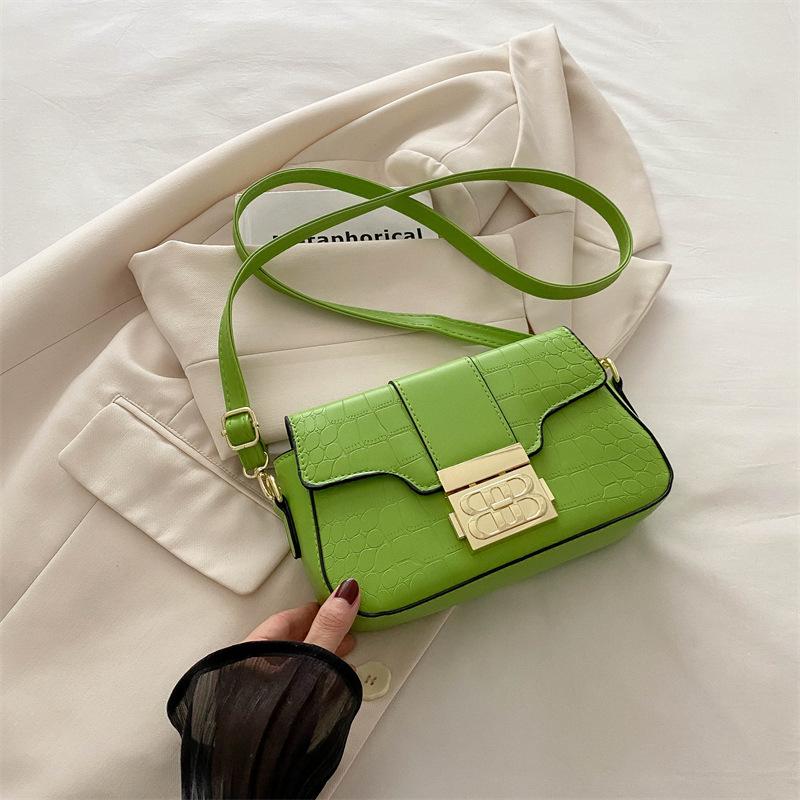 Tasche Damen Sommer neue Mode Nische Schultertasche Textur Retro Achselhöhle beliebte kleine quadratische Tasche