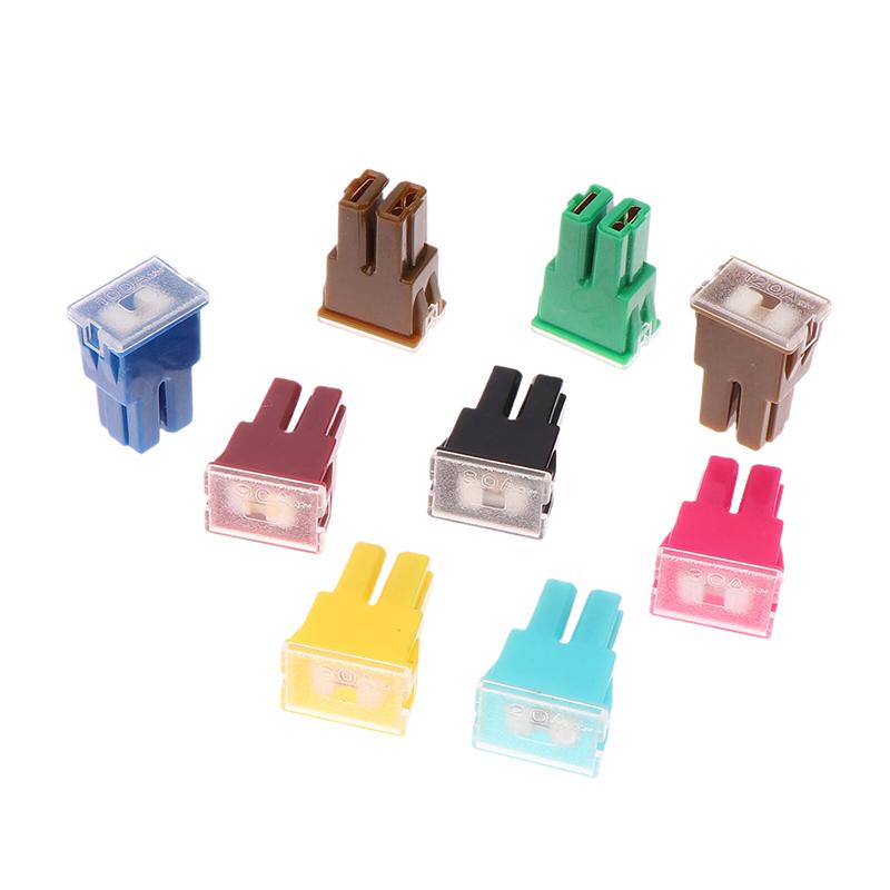 5Pcs Automobiles Fork Bolt Fuses 20-120A Square Car Fuse Box Waterproof Sockets Car Square Head Large Plug-In Fuses