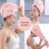 WTEMPO 1PC Women's Winter Dry Hair Cap Absorbent Shower Cap Hair Washing Quick Drying Embroidered Towel Female Thickened Hair Towels