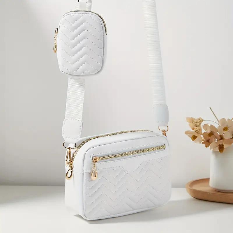 

Women s shoulder bag new wave embroidery front pull messenger camera bag casual mobile phone bag change bag белый