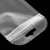 50pcs Bulk Clear PP Pouches Striped Zipper Jewelry Watch Storage