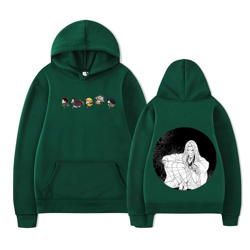 Démonická mikina přes hlavu Demon Slayer Kimetsu no Yaiba Potisk Mikina Pánská Dámská Oversized Ležérní Mikina Streetwear