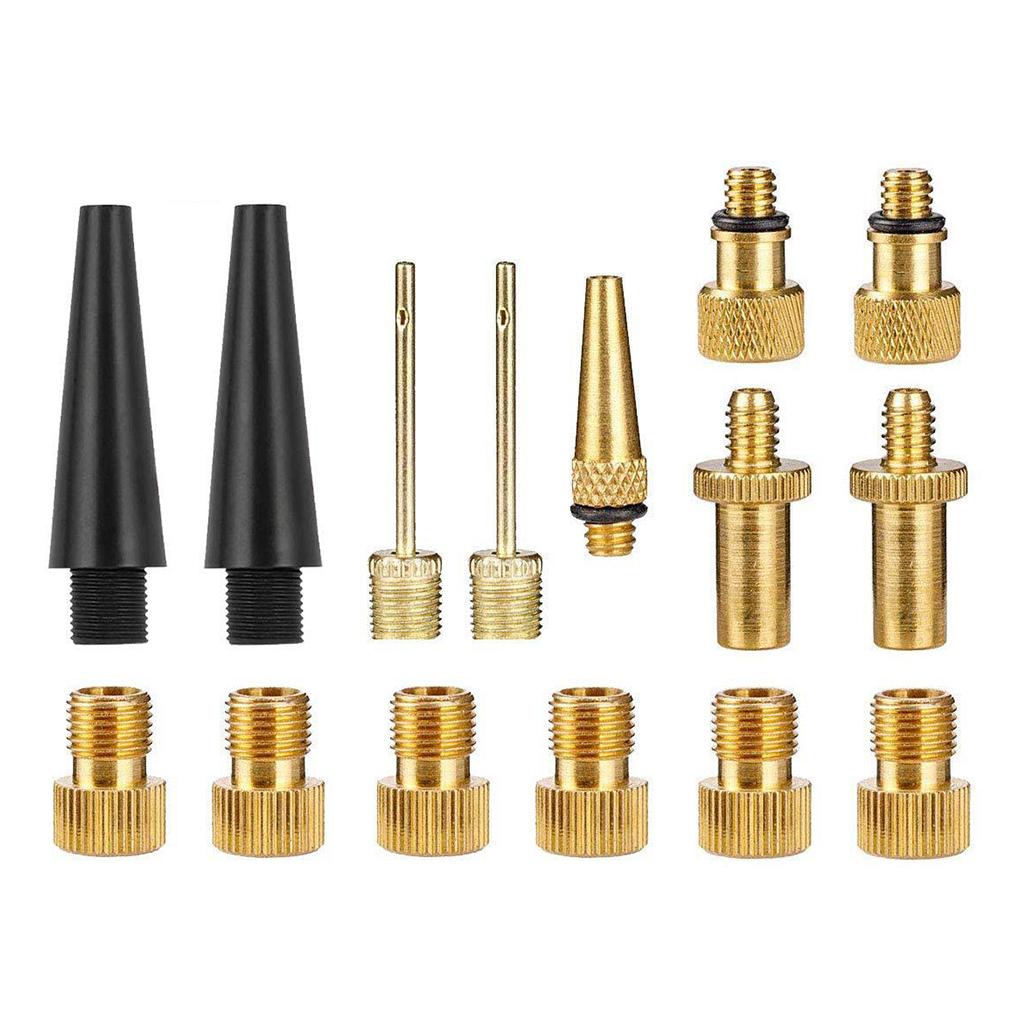 

Bike Pump Tire Valve Adapter Set Wheel Soccer Ball Football Volleyball Basketball Inflator Nozzles Inflating Equipment