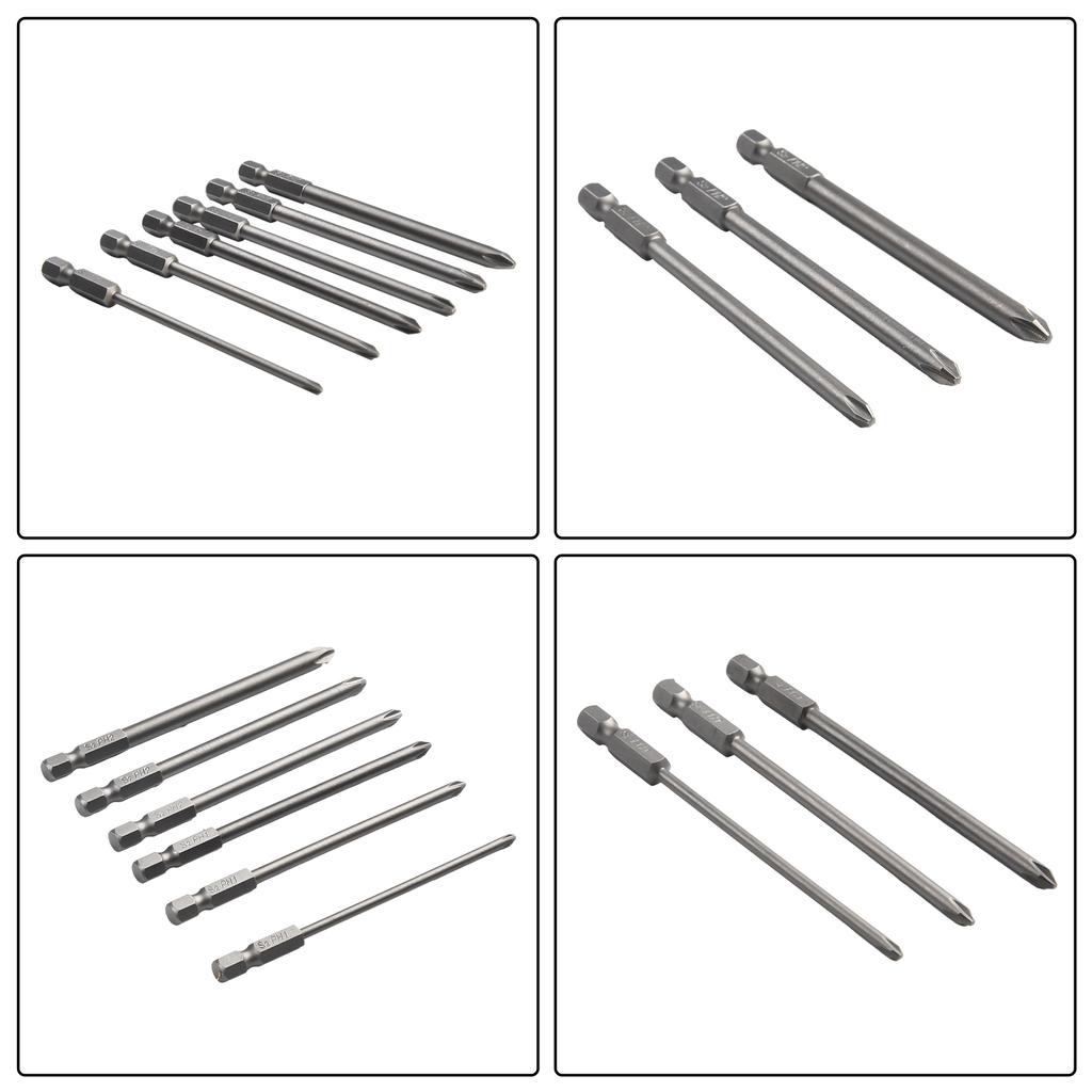 Heim-Schraubendreherbits Handwerkzeuge 1/4 Zoll 6 Stück/Set Kreuzschlitz