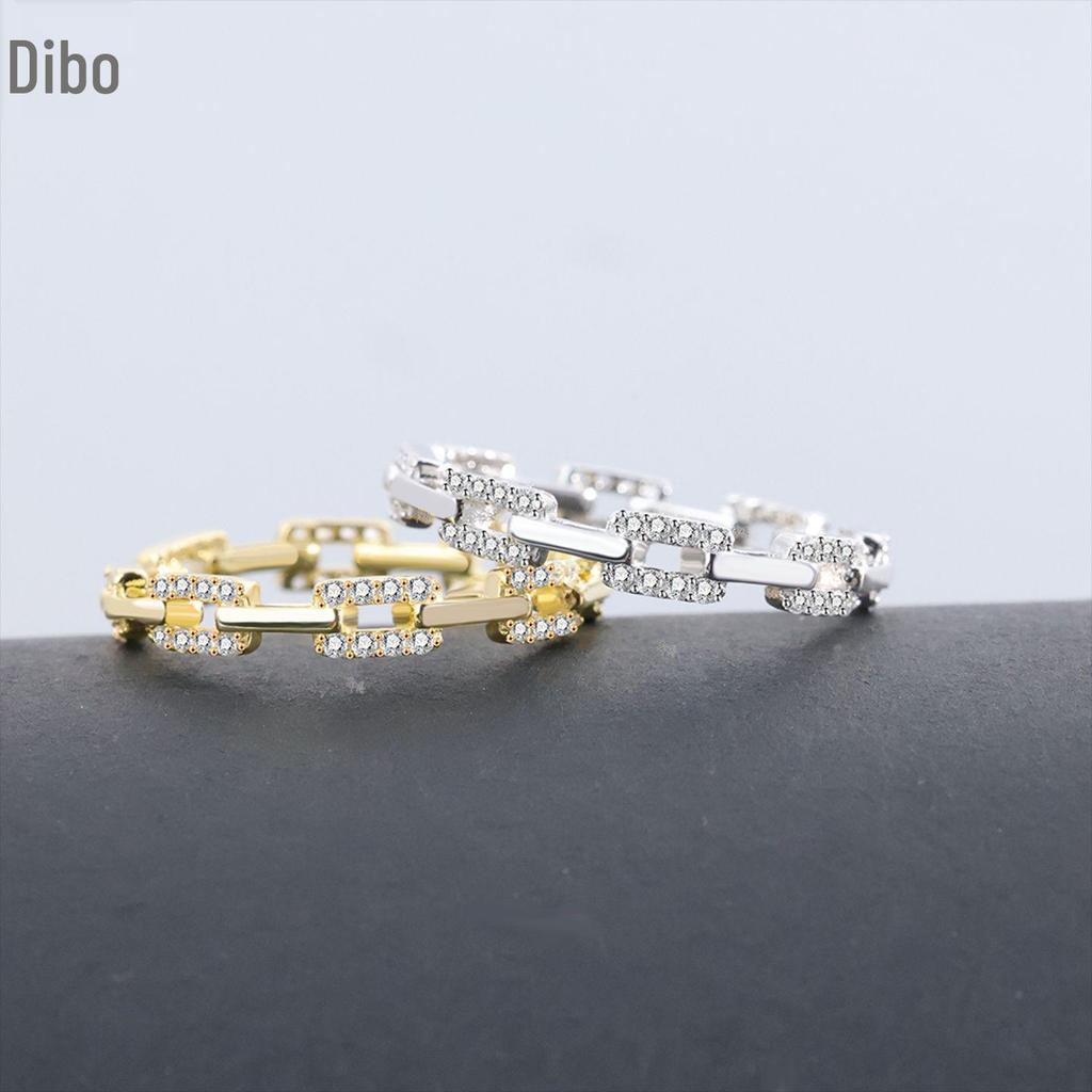 Dibo S925 Sterling Silver European & American Style Chain Ring for Women