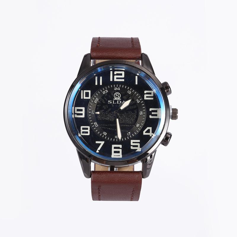 

Fashion Business Belt Simple Men S Watch Men S Casual Retro Digital Dial Student Quartz Watch