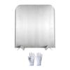 Heat Efficient Fireplaces Back Panel Adjustable Steel Heat Reflectors With Protective Base & Installation Gloves for Home