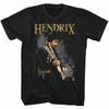 Jimi Hendrix Rockar Loss På Gitarr Herr T-shirt Rockmusik Merch