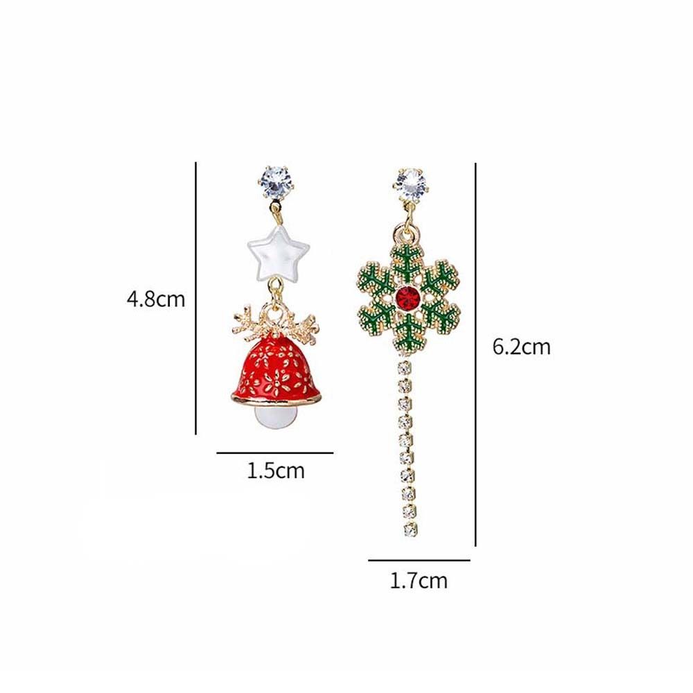 Accessories Elk Snowflake Drop Earrings Christmas Earrings Christmas Ear Hook Dangle Earring