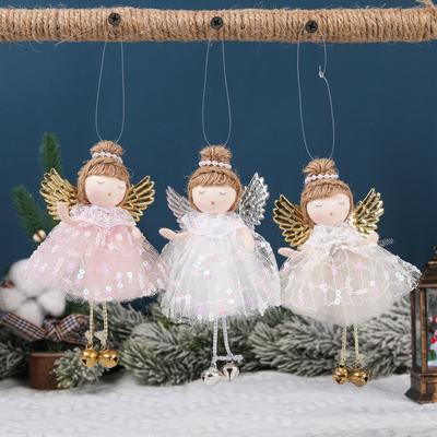 New Creative Christmas Pendant Christmas Feather Angel Christmas Tree Decoration Pendant Christmas Supplies
