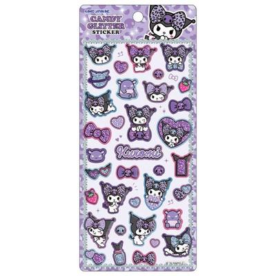 Kuromi [Stickerbogen] Süßigkeiten Glitzer Aufkleber Sanrio