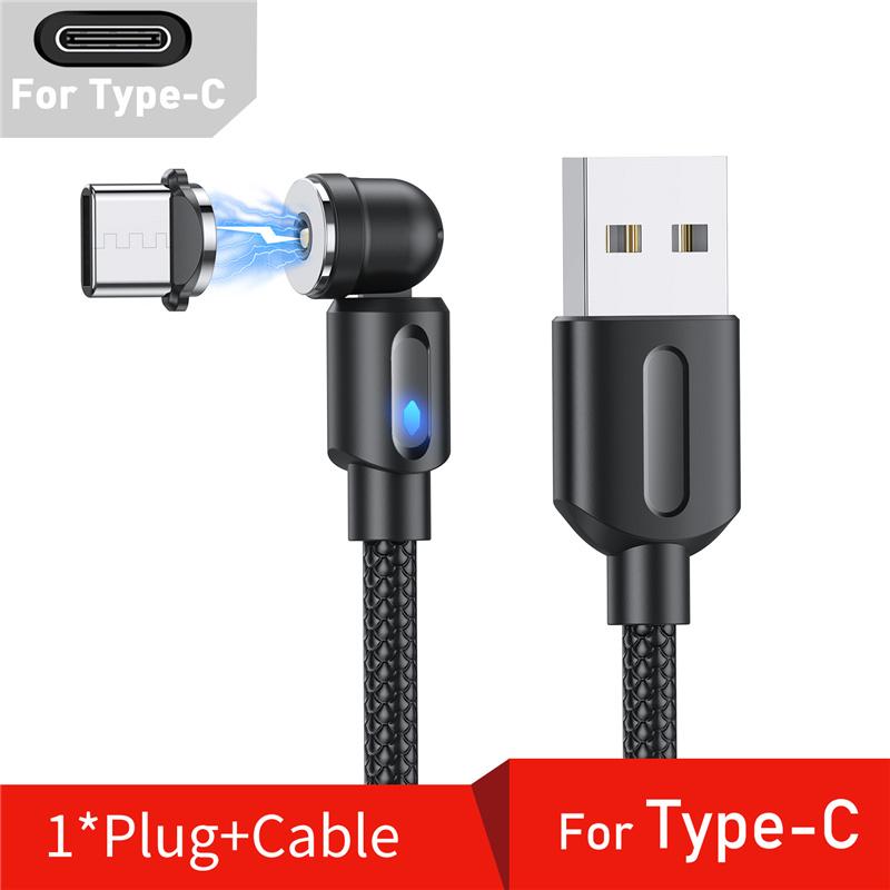 

Вращающийся на 540 градусов магнитный кабель Micro USB Type C телефонный кабель для iPhone 12 11 Pro Samsung Xiaomi USB проводной кабель 2m