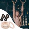 1 Set of Gymnastics Rings with Adjustable Straps, for Full-Body Strength and Bodyweight Training, Cross-Training,