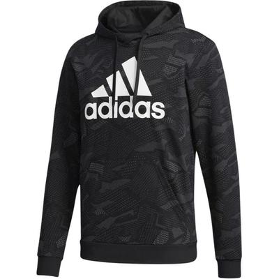 adidas Essentials Bequemer Kapuzenpullover Langarm Sweatshirt Herren Sweatshirt Schwarz Weiß GD5489