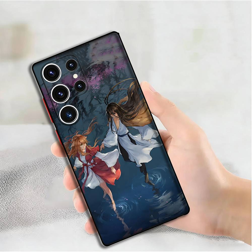 Anime Tushan Honghong Silicone Case For Samsung S25,24,23,22,21,20 Plus Ultra 5G Lite Shockproof Cover