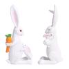 Mamma kanin figurin, Bedårande, Kanin staty, Påsk bordsdekoration, Djur skulptur dekorationer för skrivbord vardagsrum