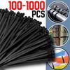 100-1000PCS Screw Hole Cable Ties Heavy Duty Adjustable Self-locking Nylon Cable Ties DIY Office Cables Wire Fasten Organizer