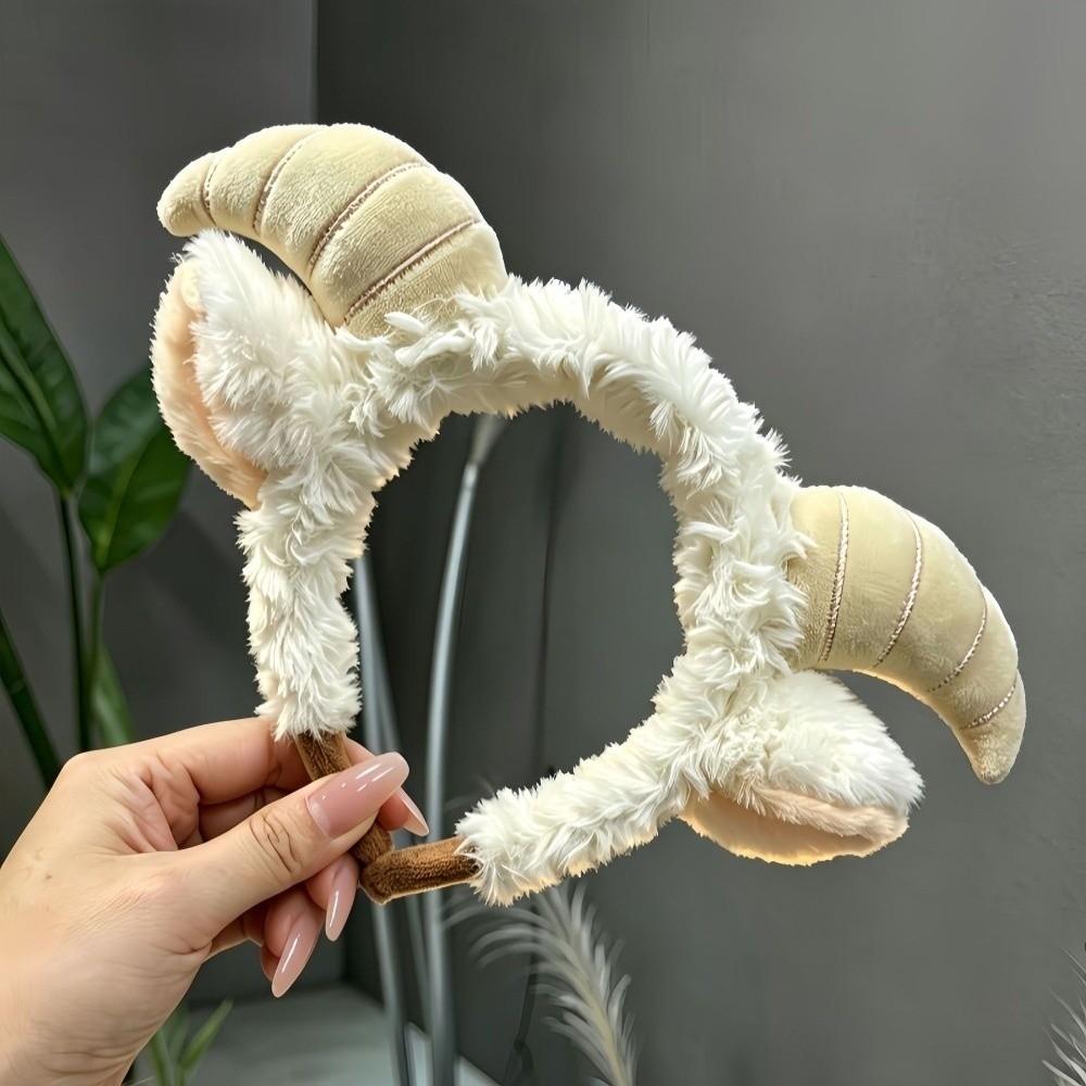 Cute Animal Headdress Lace Sheep Ear Hair Hoop Fashion Plush Lamb Headband Party