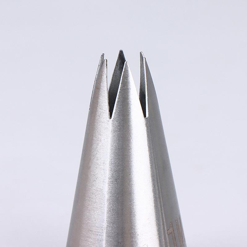 1M/2A/2F/6B Spritstans för tårta DIY Glasyr Spritsmunstycken Bakverkstips Fondant Tårtdekorationsspets Munstycke i rostfritt stål Bakverktyg